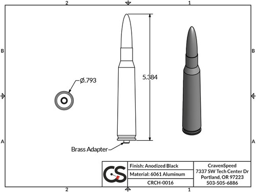 The Stubby Antenna for Dodge Durango 3rd gen 2011 to 2026 Bullet