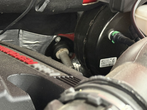 With OEM dipstick handle installed