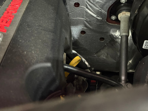 With OEM dipstick handle installed