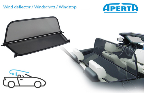 Infographic for wind deflector from Aperta, BMW 1 Series