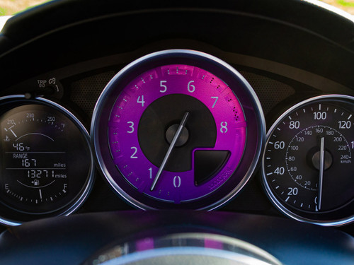 Billet Tach Dial for Mazda MX-5 Miata 4th gen ND 2016 to 2023 ND2 (2019-2023) Purple
