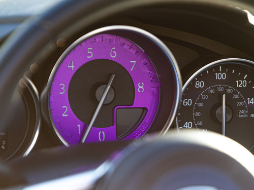 Billet Tach Dial for Mazda MX-5 Miata 4th gen ND 2016 to 2023 ND2 (2019-2023) Purple