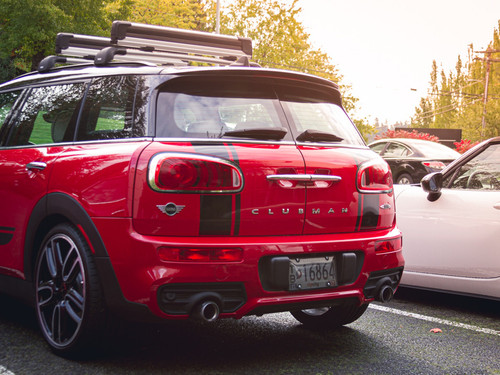 Decal Sets for MINI Clubman F54 2016 to 2024 Boot Split Stripes Gloss Black