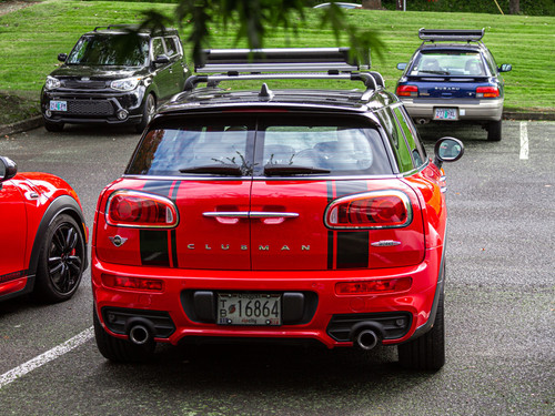 Decal Sets for MINI Clubman F54 2016 to 2024 Boot Split Stripes Gloss White