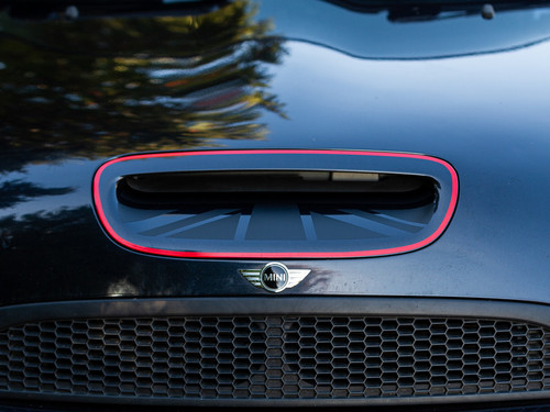 Decal Sets for MINI Cooper R53 2001 to 2006 Union Jack Bonnet Scoop Matte Black