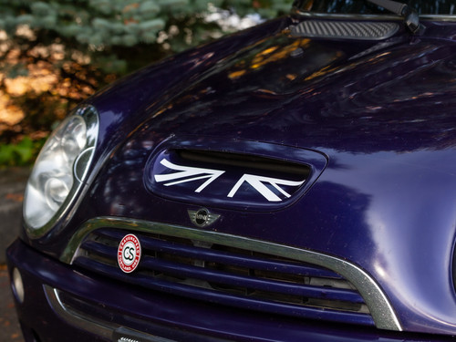 Decal Sets for MINI Cooper R53 2001 to 2006 Union Jack Bonnet Scoop Matte White