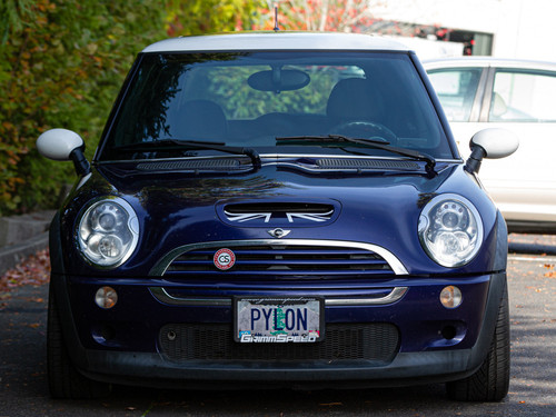 Decal Sets for MINI Cooper R53 2001 to 2006 Union Jack Bonnet Scoop Matte White