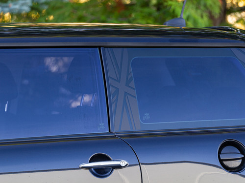 Decal Sets for MINI Cooper R53 2001 to 2006 Union Jack B-Pillar Matte White