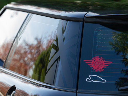 Decal Sets for MINI Cooper R53 2001 to 2006 Union Jack C-Pillar Matte Black