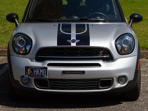 Decal Sets for MINI Countryman R60 2011 to 2016 Trident Bonnet Stripes Matte Black