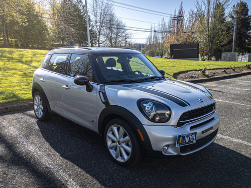 Decal Sets for MINI Countryman R60 2011 to 2016 Bonnet Split Stripes Matte Black