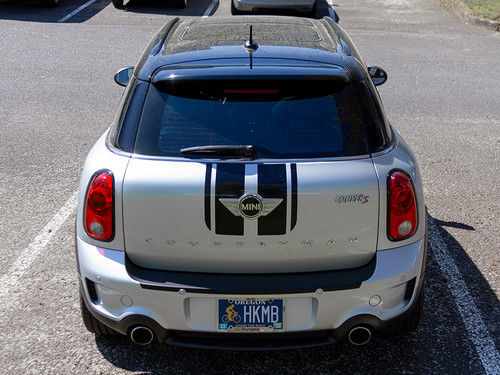 Decal Sets for MINI Countryman R60 2011 to 2016 Trident Boot Stripes Gloss White