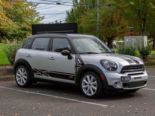 Decal Sets for MINI Countryman R60 2011 to 2016 Union Jack Side Scuttles Matte White