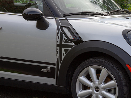 Decal Sets for MINI Countryman R60 2011 to 2016 Union Jack Side Scuttles Matte Black