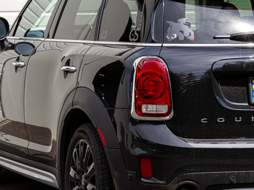 Decal Sets for MINI Countryman F60 2017 to 2024 Union Jack Tail Light Overlays Transparent Dark Red