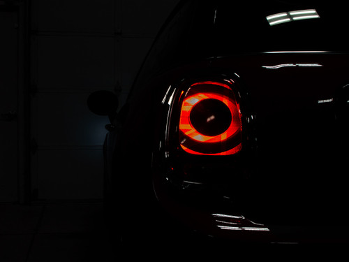 Decal Sets for MINI Cooper F55 2014 to 2024 Union Jack Tail Light Overlays Transparent Dark Red