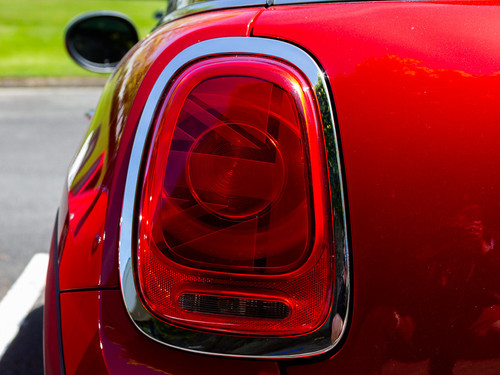 Decal Sets for MINI Cooper F56 2014 to 2024 Union Jack Tail Light Overlays Transparent Dark Red