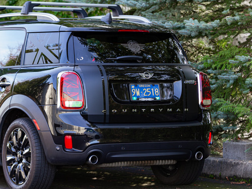 Decal Sets for MINI Countryman F60 2017 to 2024 Boot Split Stripes (Debadged) Gloss Black