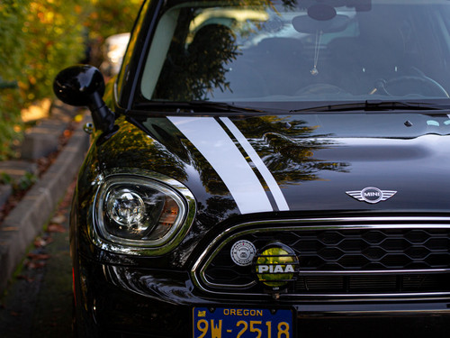 Decal Sets for MINI Countryman F60 2017 to 2024 Bonnet Split Stripes Matte Black