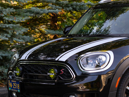 Decal Sets for MINI Countryman R60 2011 to 2016 Bonnet Split Stripes Silver Gray Metallic