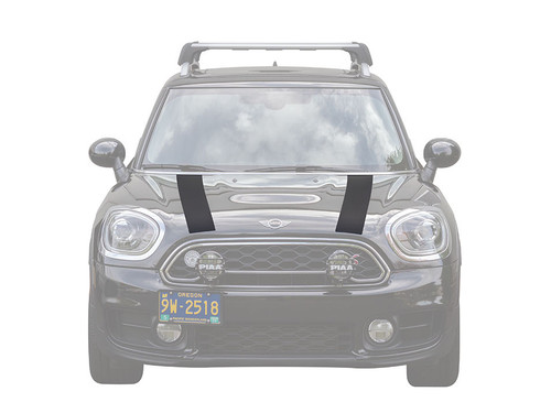 Decal Sets for MINI Convertible F57 2016 to 2024 Bonnet Stripes Matte White