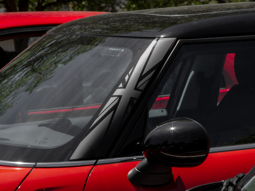 Decal Sets for MINI Cooper F55 2014 to 2024 Union Jack A-Pillar Matte Black
