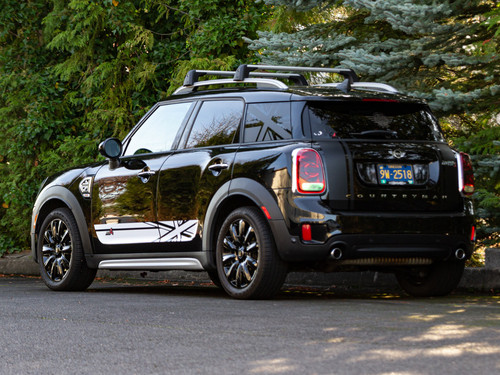 Decal Sets for MINI Countryman F60 2017 to 2024 Union Jack Side Stripes Matte Black