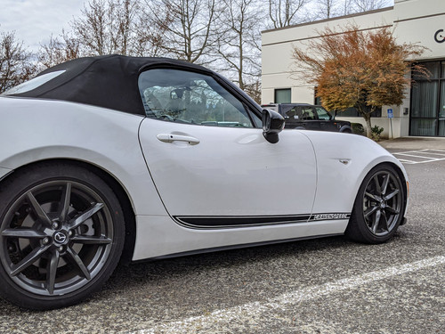 Decal Sets for Mazda MX-5 Miata 4th gen ND 2016 to 2025 Classic Door Side Stripe Gloss Black