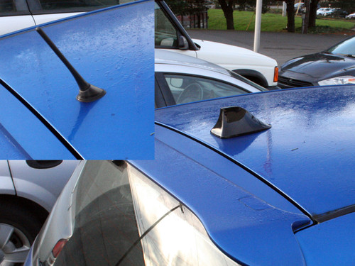 Shark Fin Antenna, Installs over factory base, installed on Honda Fit