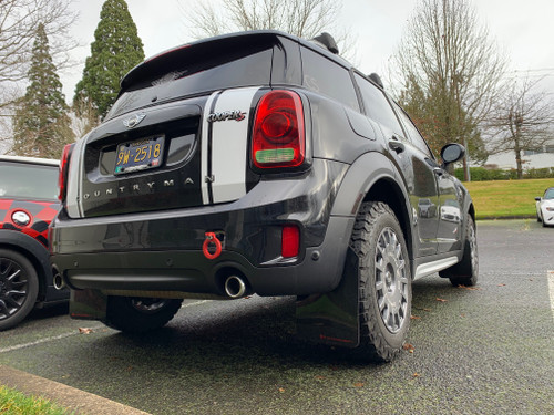 Rear Wiper Delete wide view, installed on a MINI Cooper F60 Countryman