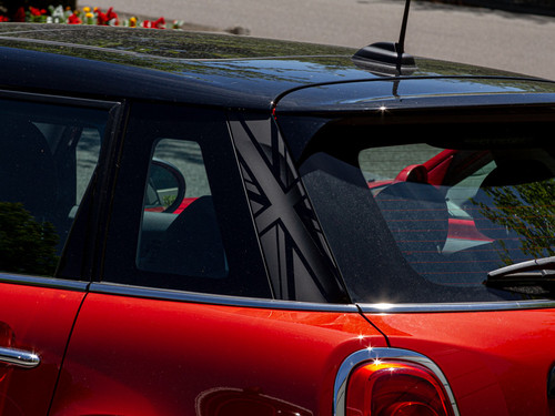 Decal Sets for MINI Cooper F55 2014 to 2024 Checkered D-Pillar Gloss Black