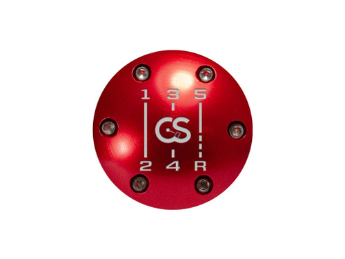 Swappable Shift Knob Cap for All Vehicles CravenSpeed 5-Speed Red (Anodized)