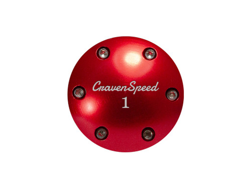 Swappable Shift Knob Cap for All Vehicles Golf Red (Anodized)