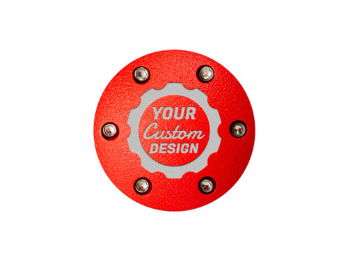 Swappable Shift Knob Cap for All Vehicles Custom Red (Powder Coated)