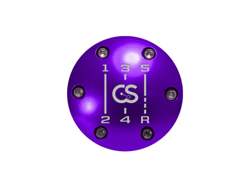 Swappable Shift Knob Cap for All Vehicles CravenSpeed 5-Speed Purple (Anodized)