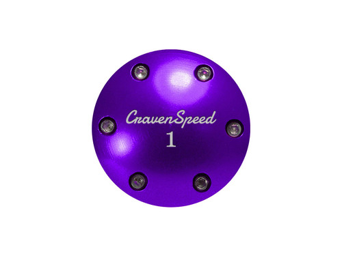 Swappable Shift Knob Cap for All Vehicles Golf Purple (Anodized)