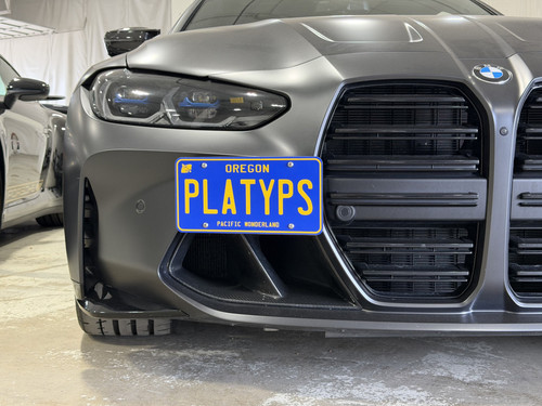 The Platypus License Plate Mount for BMW 4 Series G22, G23, G82, G83 2021 to 2026 M4 / M4 Competition