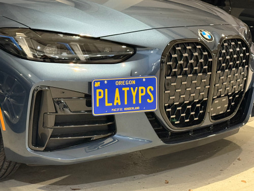 The Platypus License Plate Mount for BMW 4 Series G22, G23, G82, G83 2021 to 2026 430i
