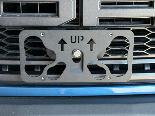 The Platypus License Plate Mount for Ford F-150 Raptor 2nd gen 2017 to 2020