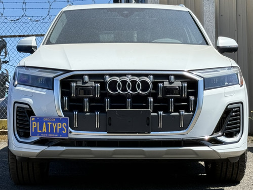 The Platypus License Plate Mount for Audi Q8 2019 to 2026