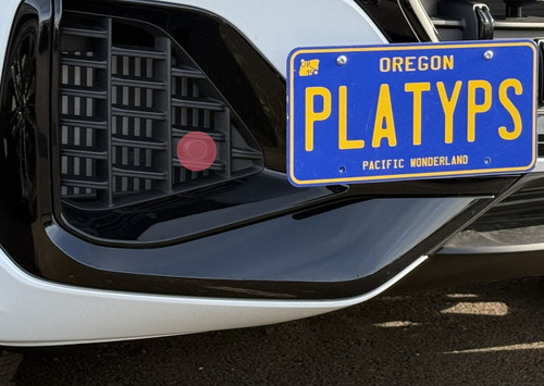 Some trim levels or appearance packages may change the location of the front parking sensors highlighted in this picture. If the sensor is located in this position, The Platypus WILL set of the proximity warning/alert. 
