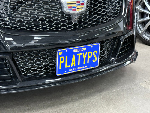 The Platypus License Plate Mount for Cadillac CT5-V Blackwing 2022 to 2026