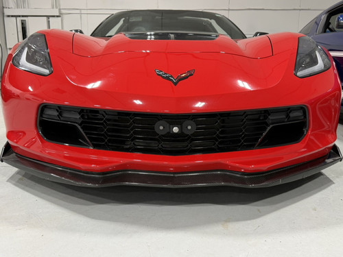 The Platypus License Plate Mount for Chevrolet Corvette 7th gen 2014 to 2019