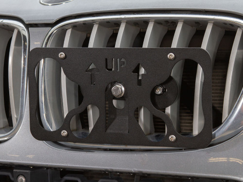 The Platypus License Plate Mount for Ford Econoline Cargo 4th gen 1999 to 2009