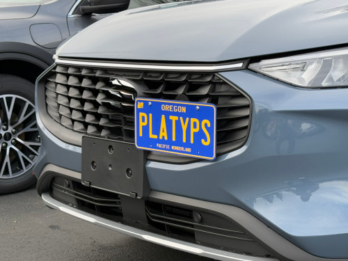 The Platypus License Plate Mount for Ford Escape 4th gen 2020 to 2025