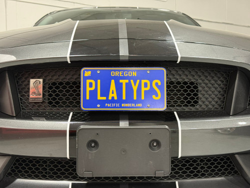 The Platypus License Plate Mount for Ford Mustang 6th gen 2015 to 2023