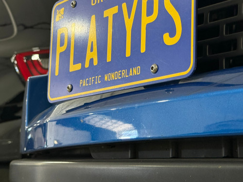The Platypus License Plate Mount for Ford F-150 Raptor 1st gen 2010 to 2014