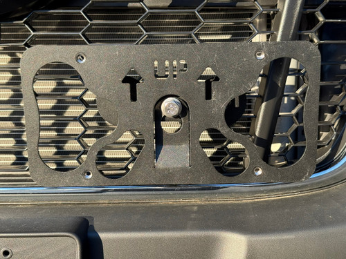 The Platypus License Plate Mount for Ford Transit Passenger Van 2019 to 2024