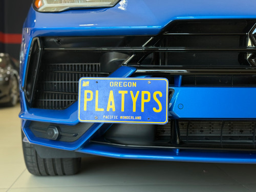 The Platypus License Plate Mount for Lamborghini Urus 2019 to 2025