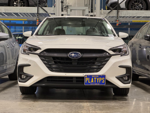 The Platypus License Plate Mount for Subaru Legacy 7th gen BT 2020 to 2025